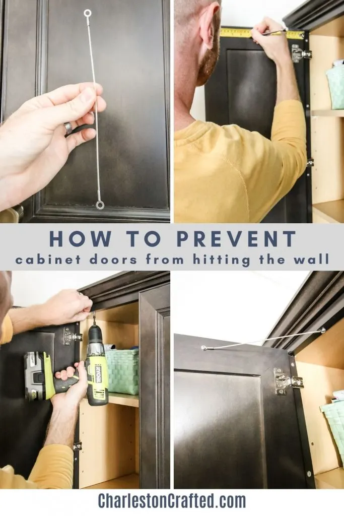 how to prevent cabinet doors from hitting the wall