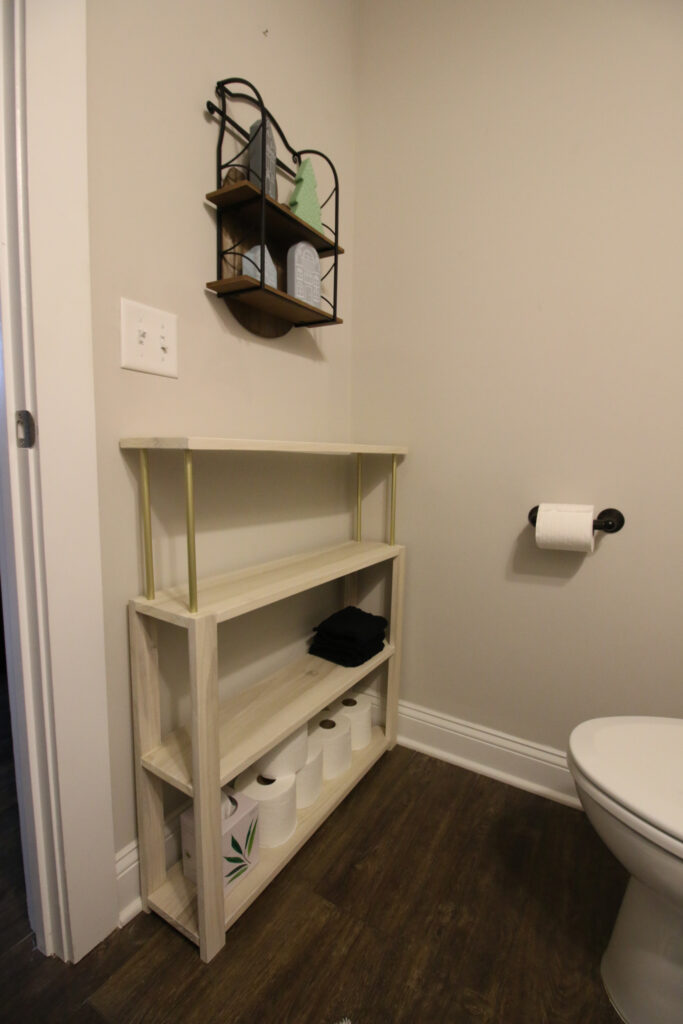 Placement of console table in half bath