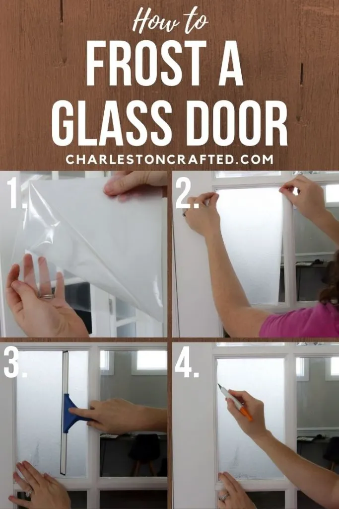 how to frost a glass door