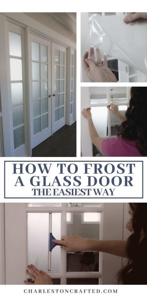 how to frost a glass door the easiest way