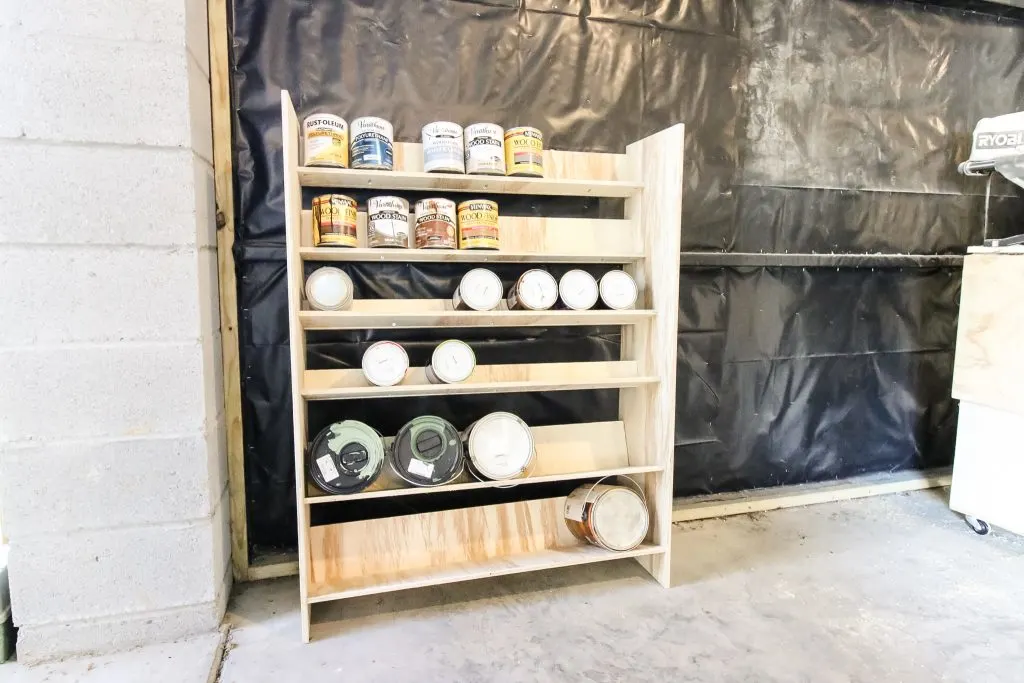 DIY Garage Paint Storage - Charleston Crafted