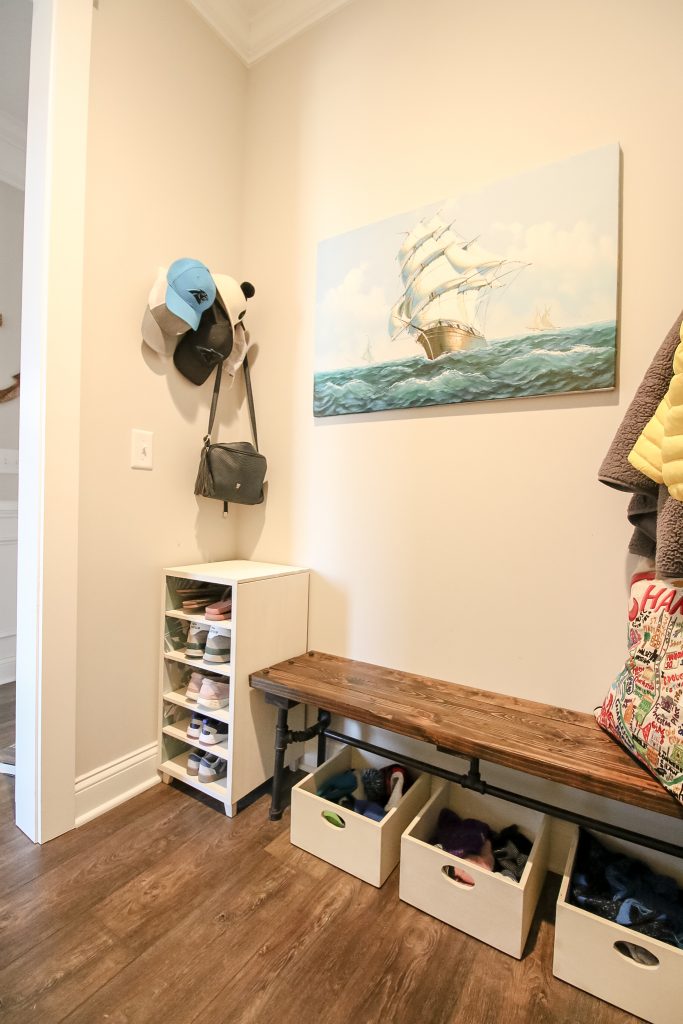 After photo of mudroom