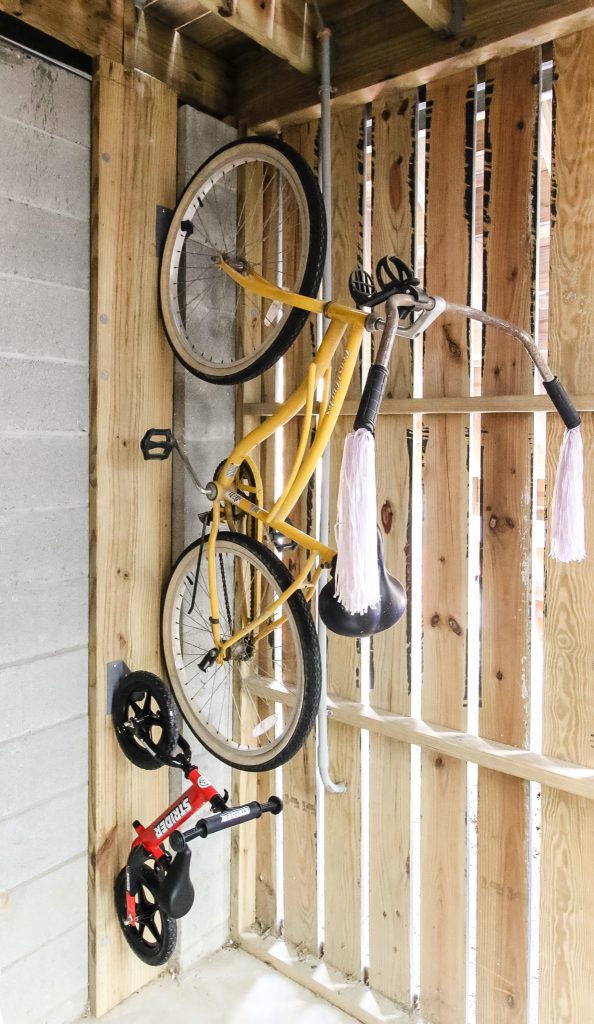 bike hooks vertical storage