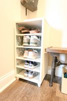 How to build a DIY shoe shelf- FREE PDF plans