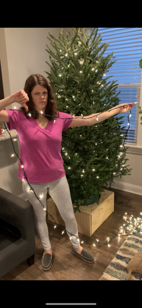Stop hanging lights horizontally on your Christmas tree