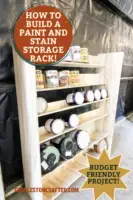 DIY garage paint storage