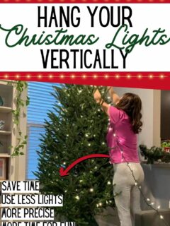 hang your christmas lights vertically