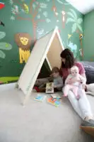 Easy DIY play tent – with PDF woodworking plans!