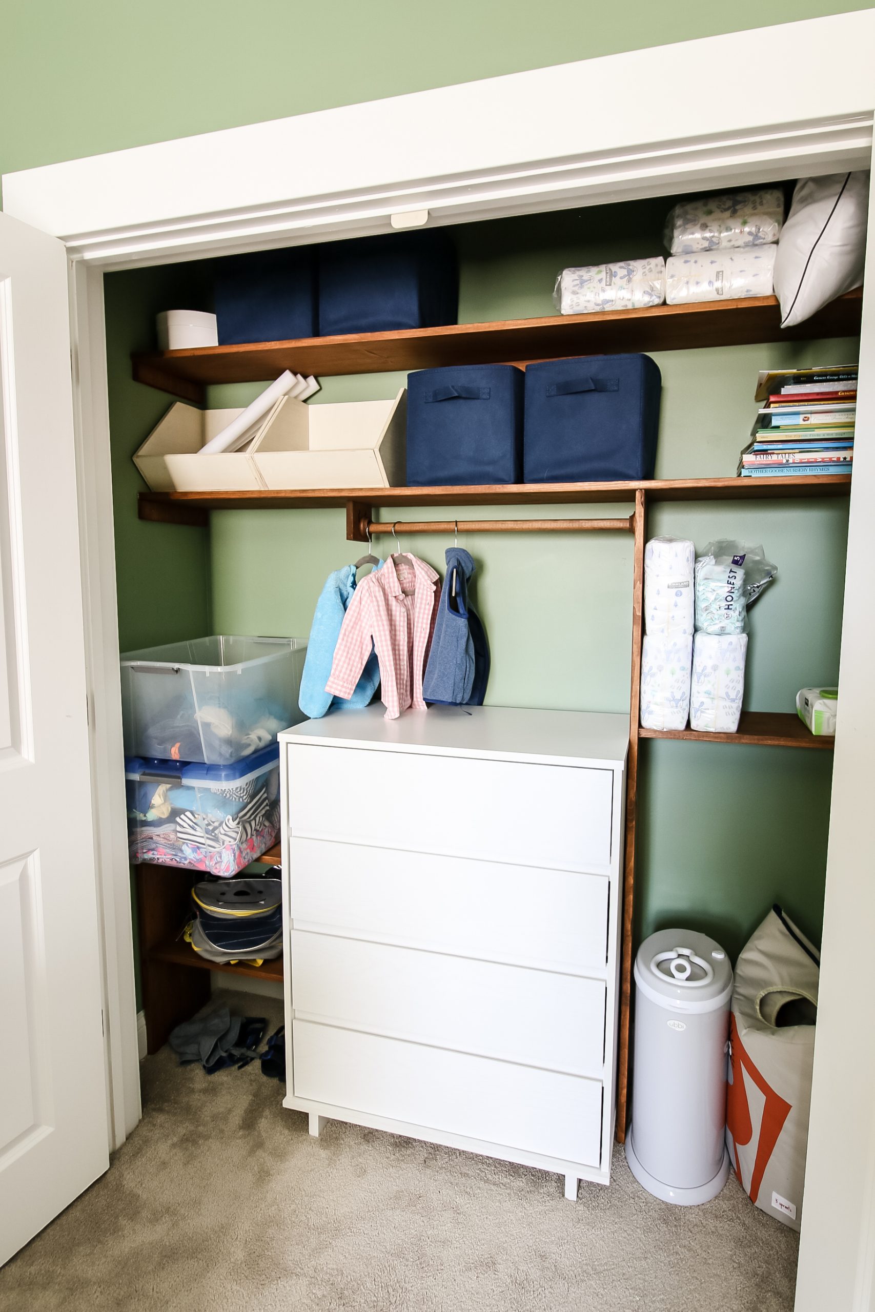 How to build custom closet shelves - * View Along the Way *