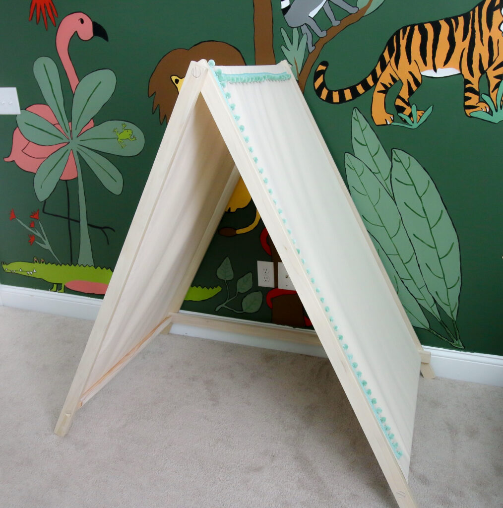 DIY kid's a-frame play tent