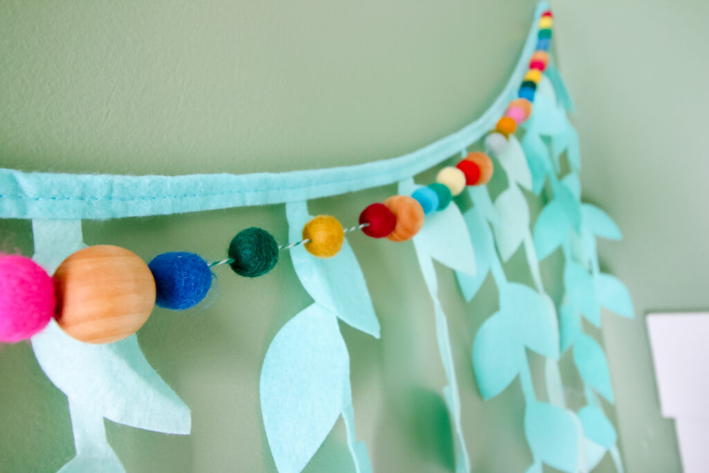 felt ball garland