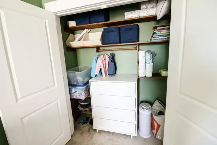 DIY Closet Organizer with Drawers