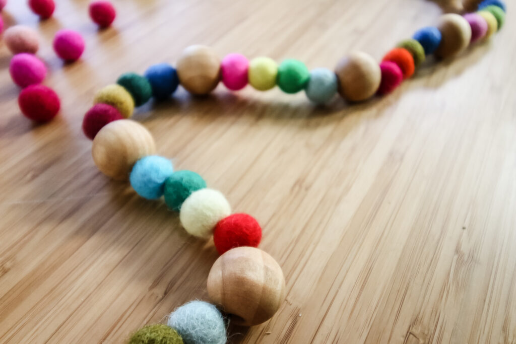 felt ball garland