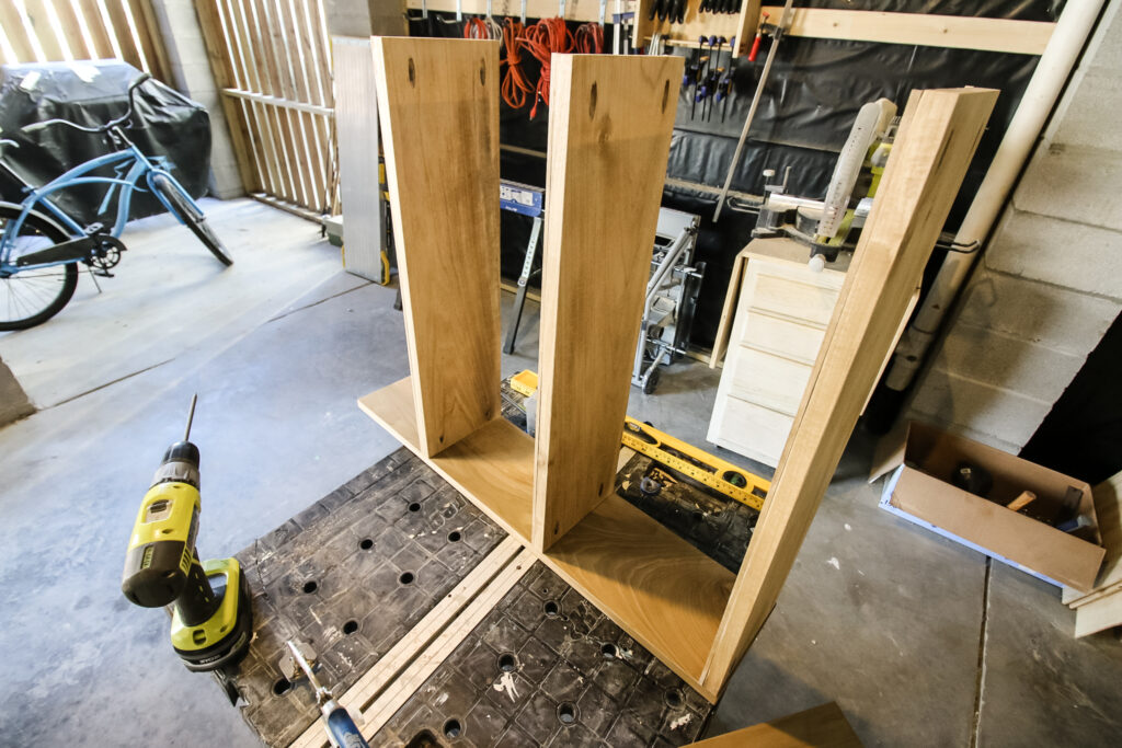 Adding shelves to rolling laundry cart