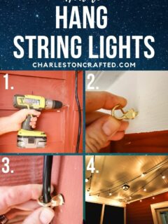 how to hang string lights