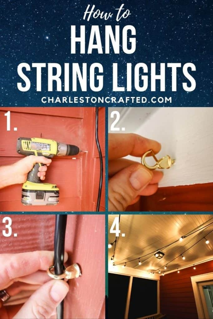 how to hang string lights