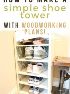 How to build a simple shoe shelf - Charleston Crafted