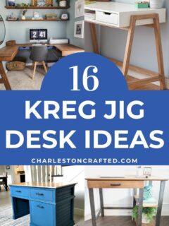 16 kreg jig desk ideas
