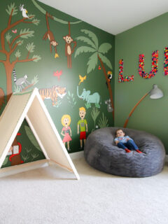 jungle theme toddler bedroom