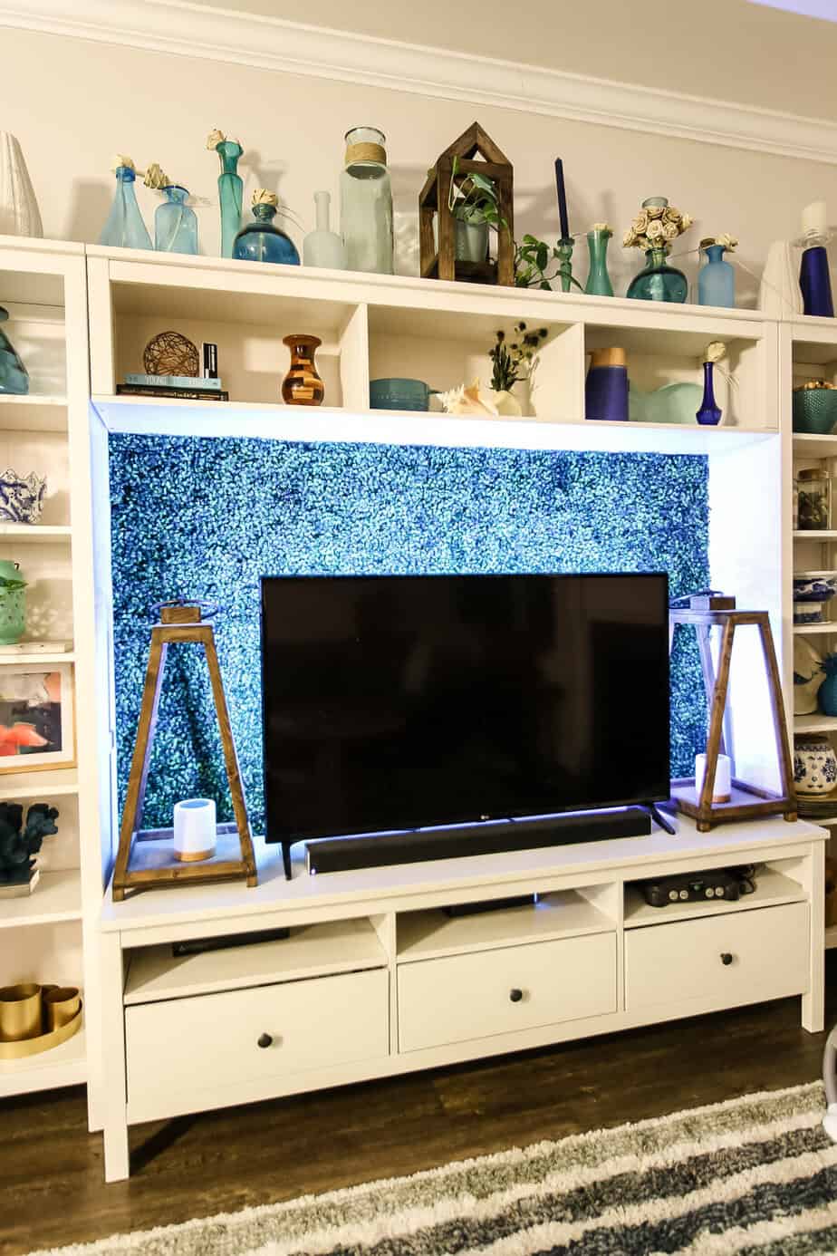 add lights behind your flat screen TV