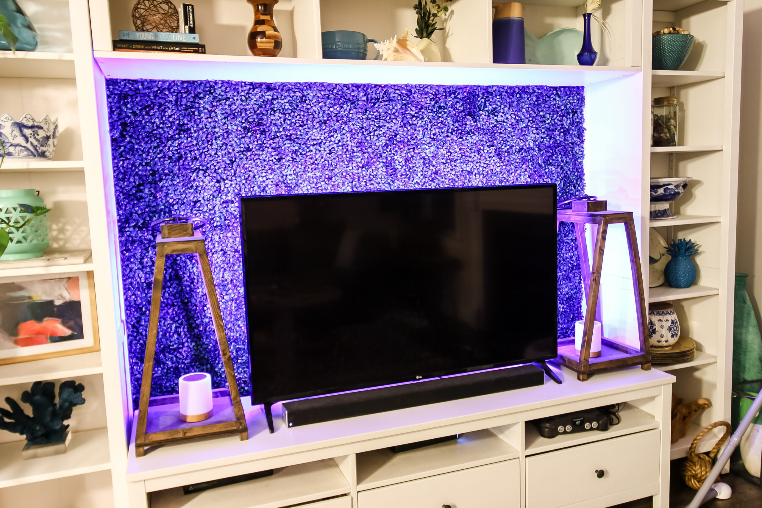 add lights behind your flat screen TV