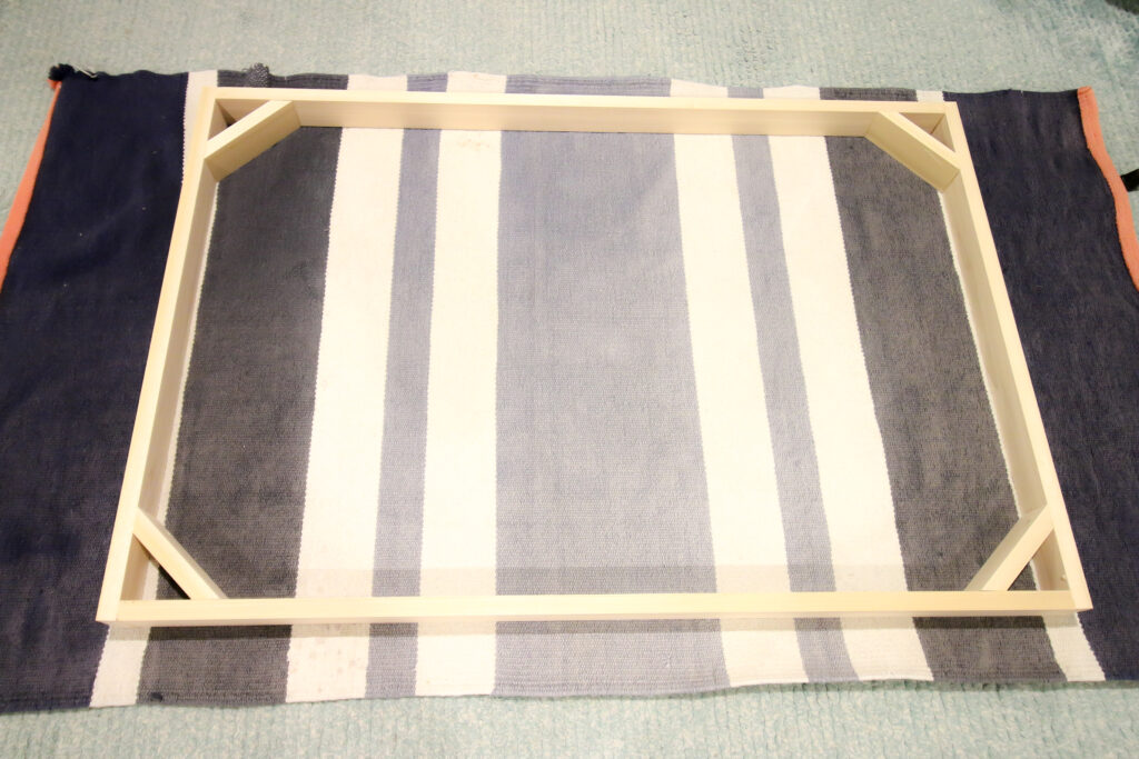 Wooden frame for rug