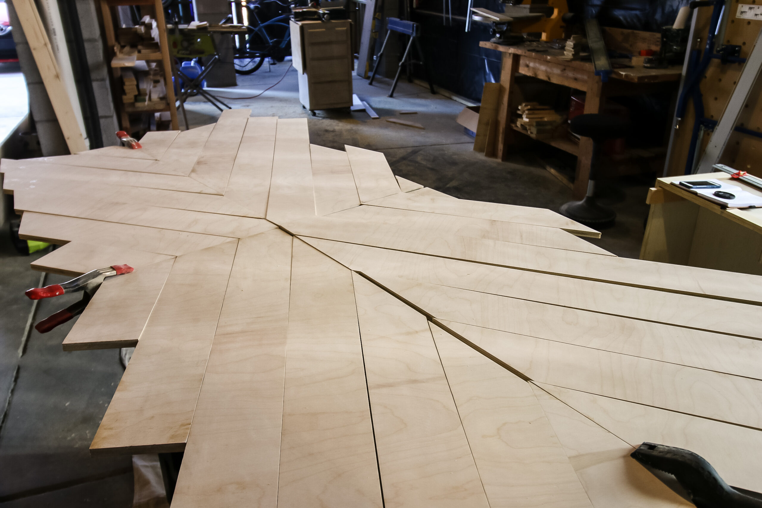 Beautiful DIY Geometric Wood Table Top Design: Steps and Video