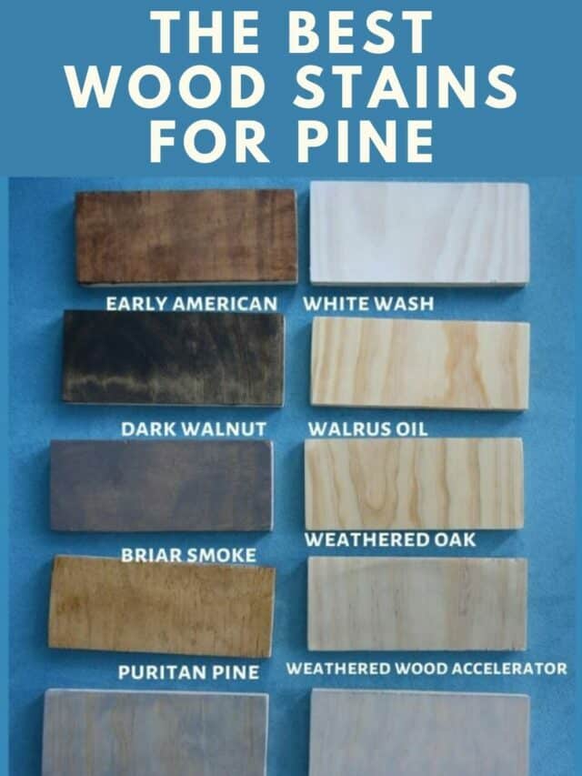 the best wood stains on pine