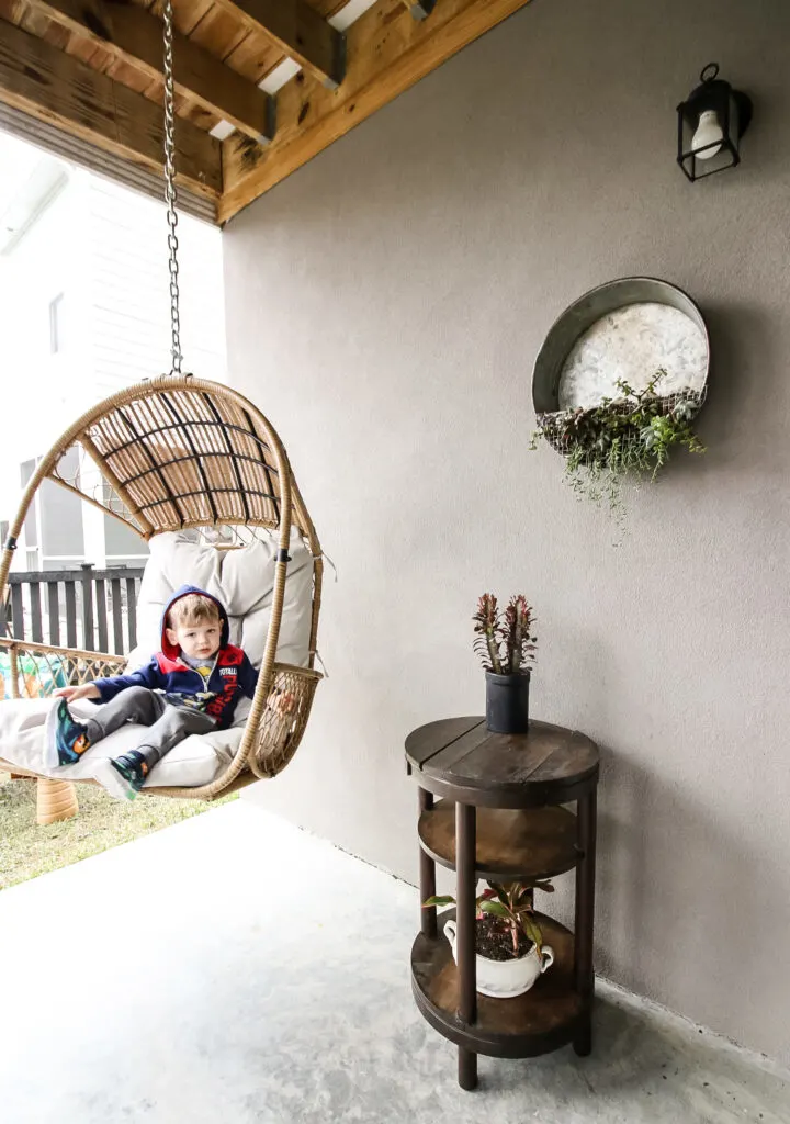 cozy patio corner