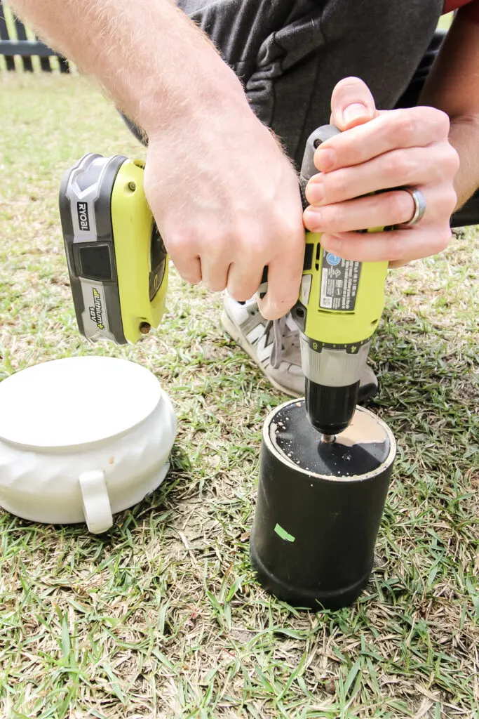 How to drill into a ceramic pot