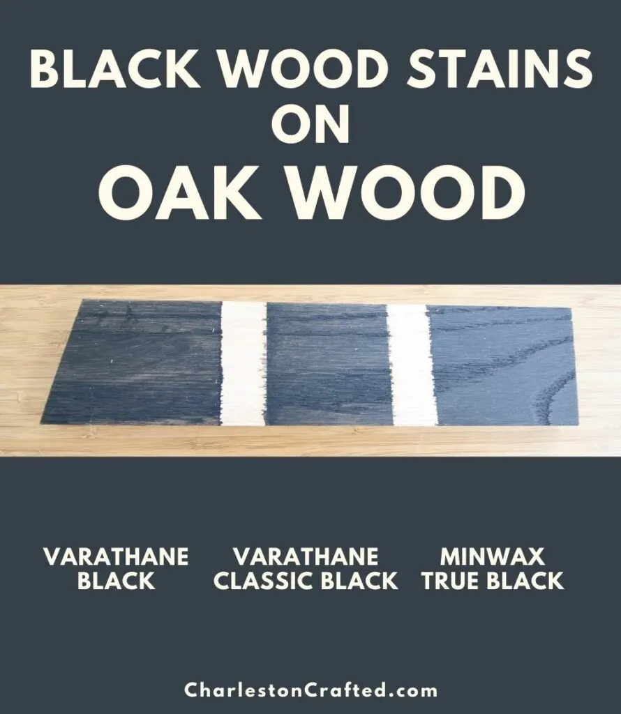 black wood stain oak wood pin