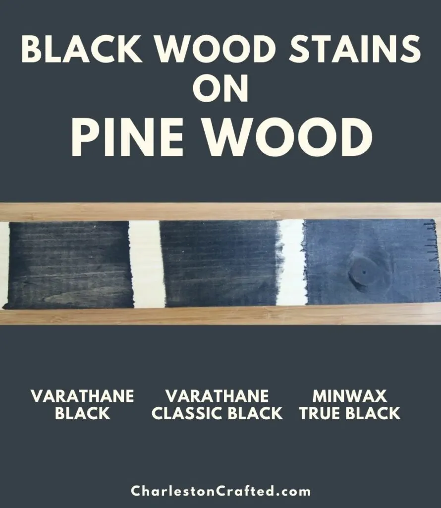 black wood stain pine wood pin