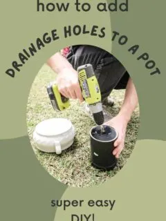 how to add drainage holes to a pot