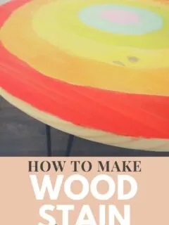 how to make wood stain from paint