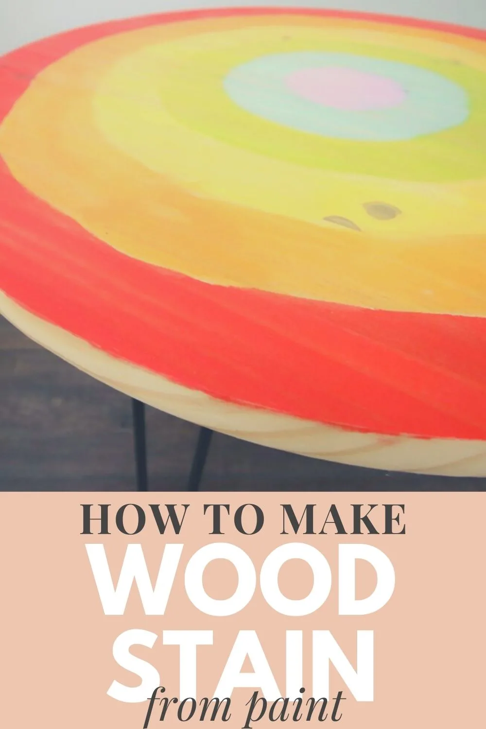how to make wood stain from paint