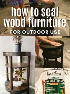 how to seal wood furniture for outdoor use