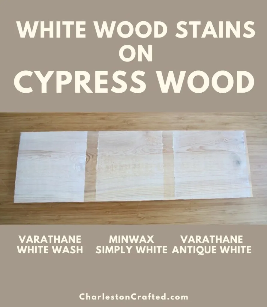 3 white wood stain cypress pin