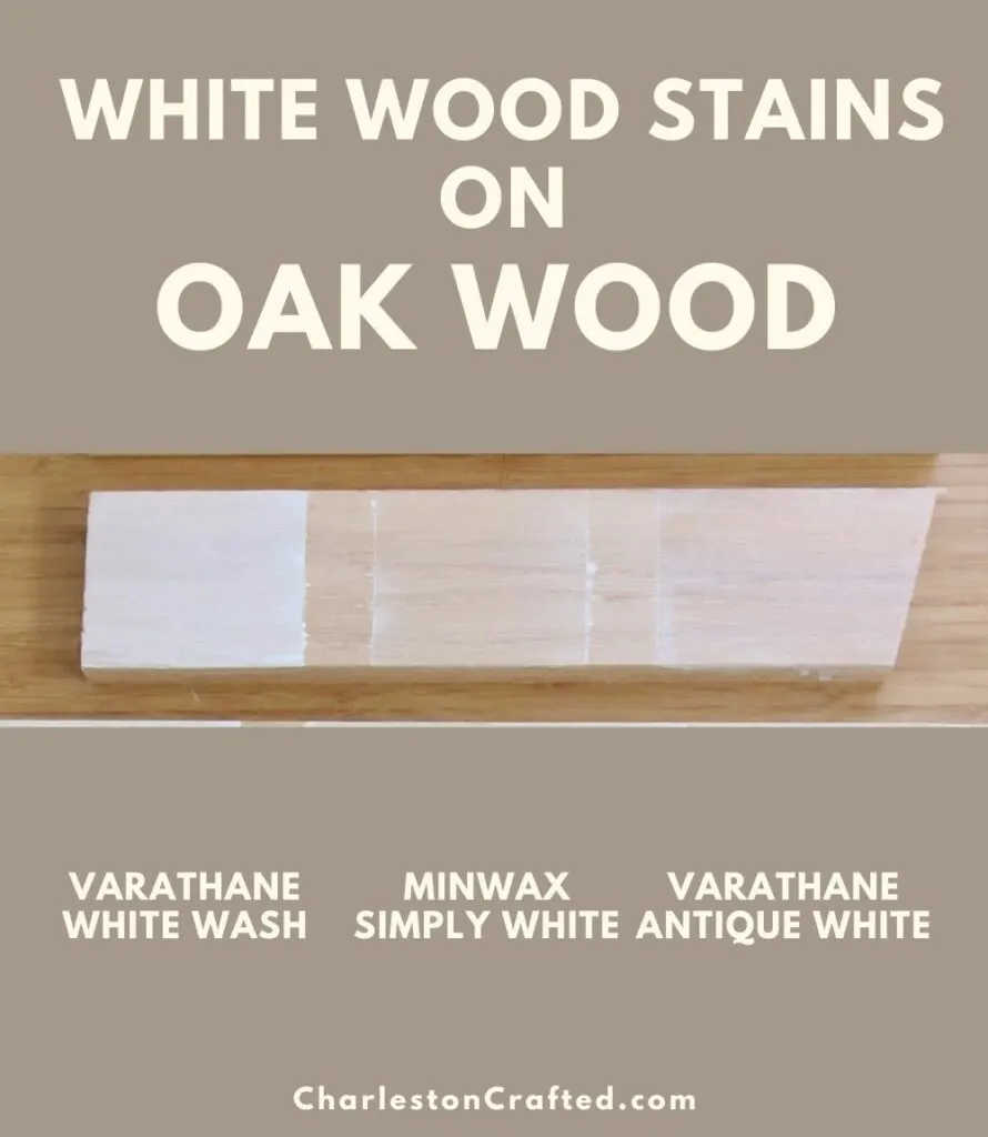 3 white wood stain oak wood pin