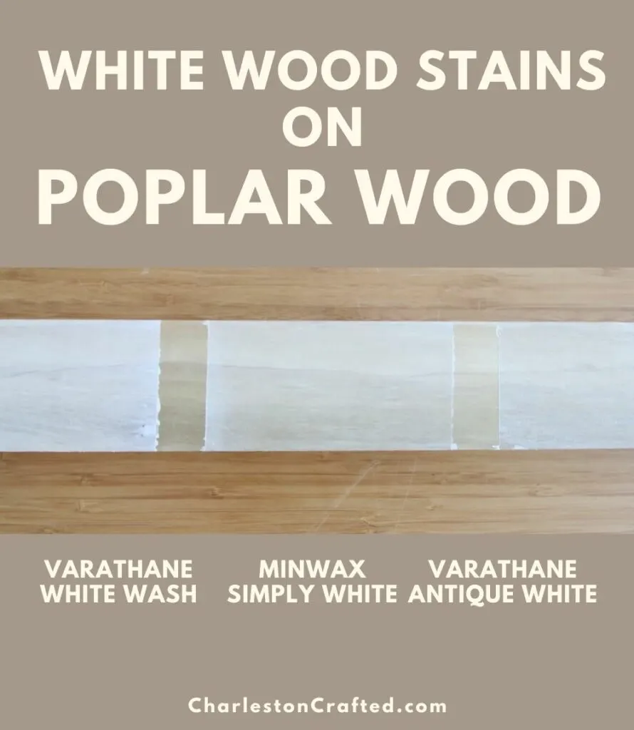 3 white wood stain poplar pin