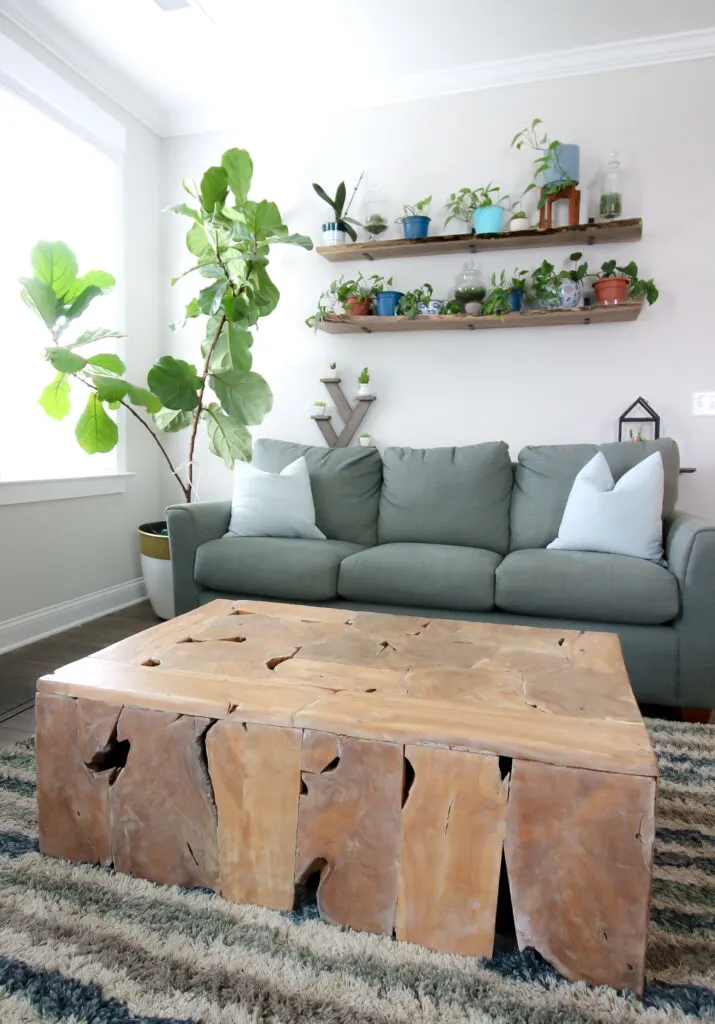 refinished side table