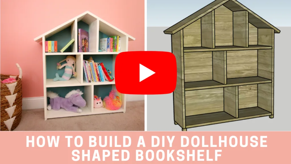 YouTube video link for dollhouse bookshelf