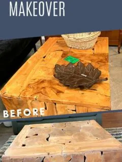 before after coffee table