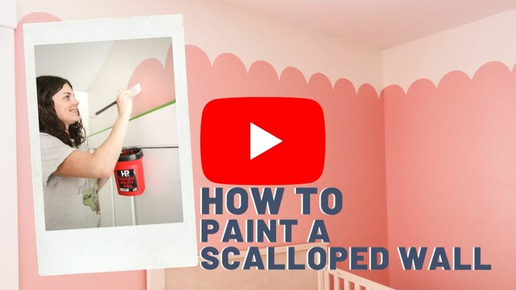 how to paint a scalloped wall YT thumbnail blog