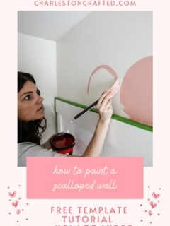 how to paint a scalloped wall tutorial