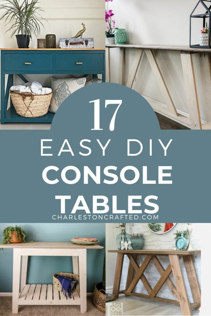 17 easy diy console tables