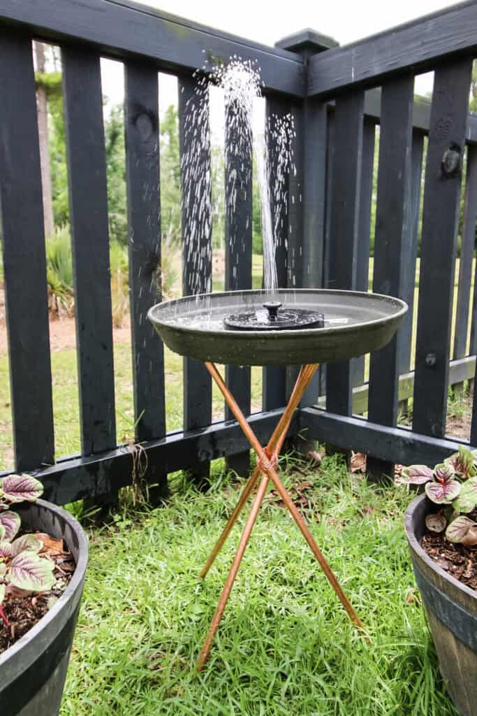 how to build a DIY copper bird bath