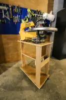 DIY scroll saw stand with FREE plans