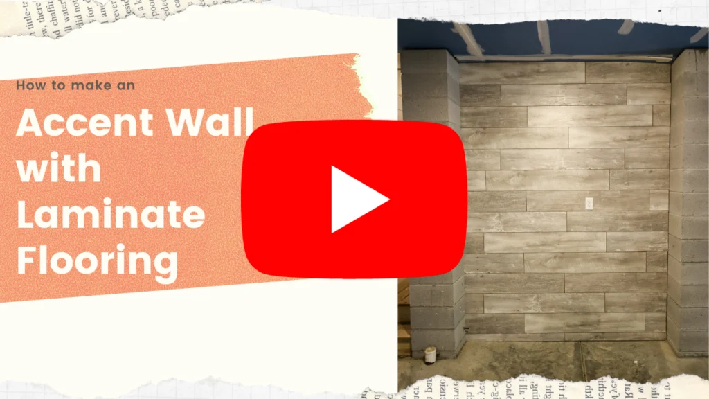 Link to video on how to install laminate flooring on the wall