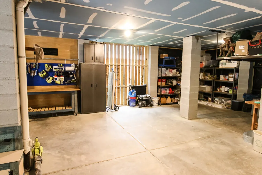 Full photo of garage storage and workshop