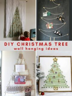 DIY christmas tree wall hanging ideas